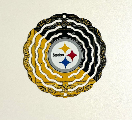 Steelers hankie car spinner