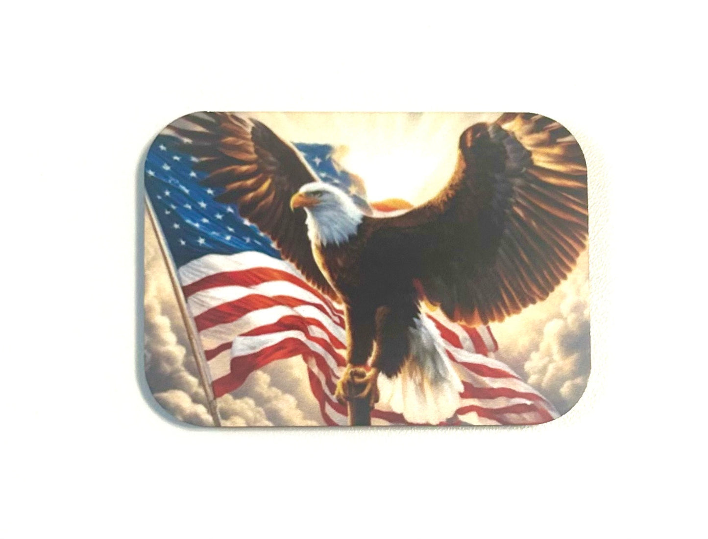 Eagle American flag magnet