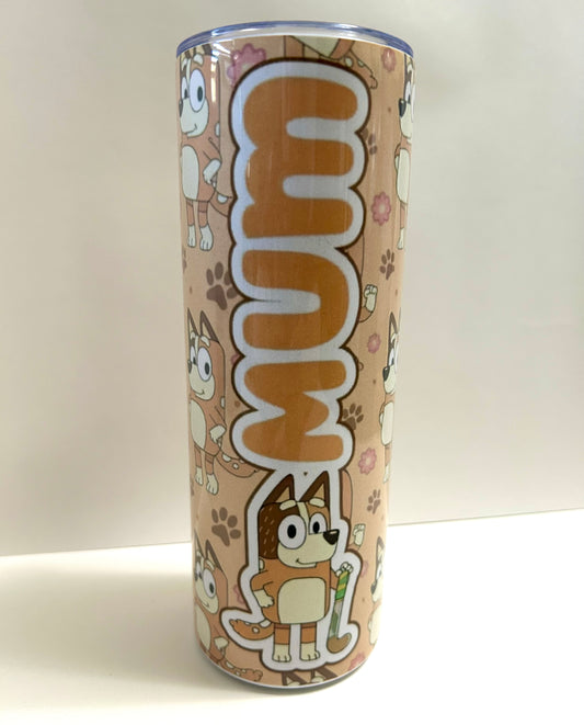 Mum Bluey 20 oz tumbler