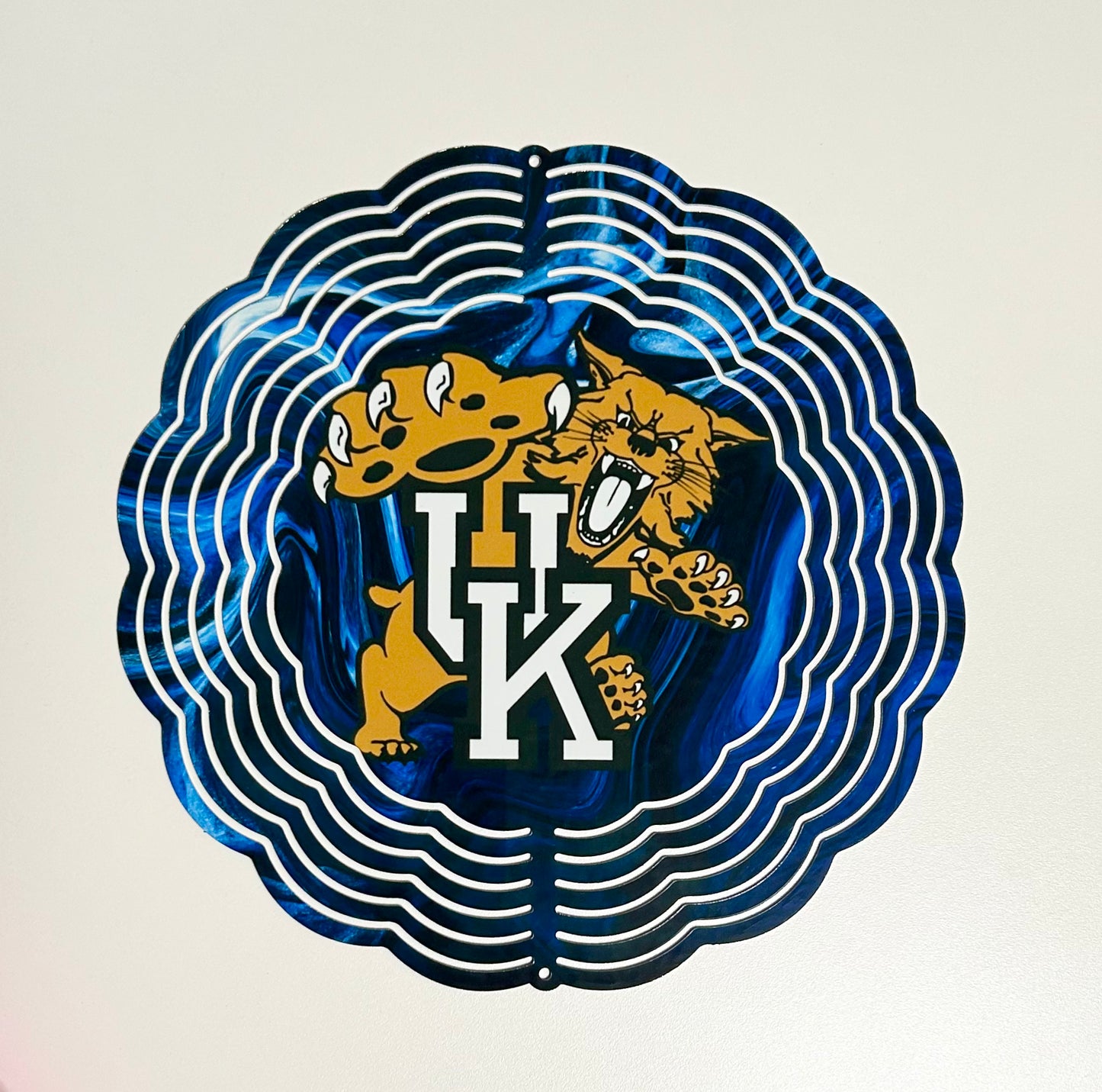 UK wildcat in blue wind spinner