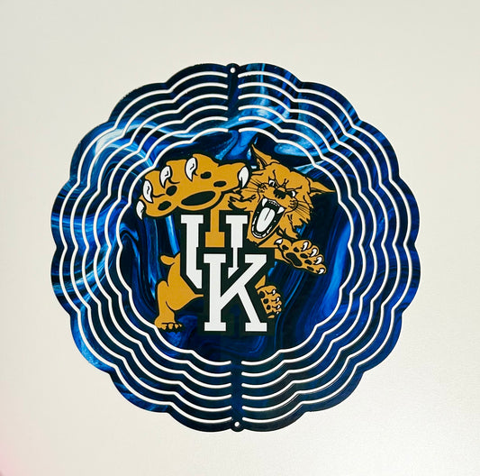 UK wildcat in blue wind spinner